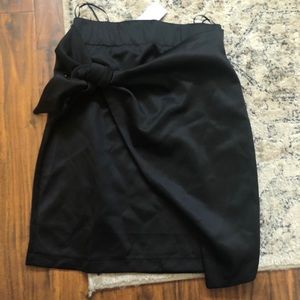 Black mini skirt